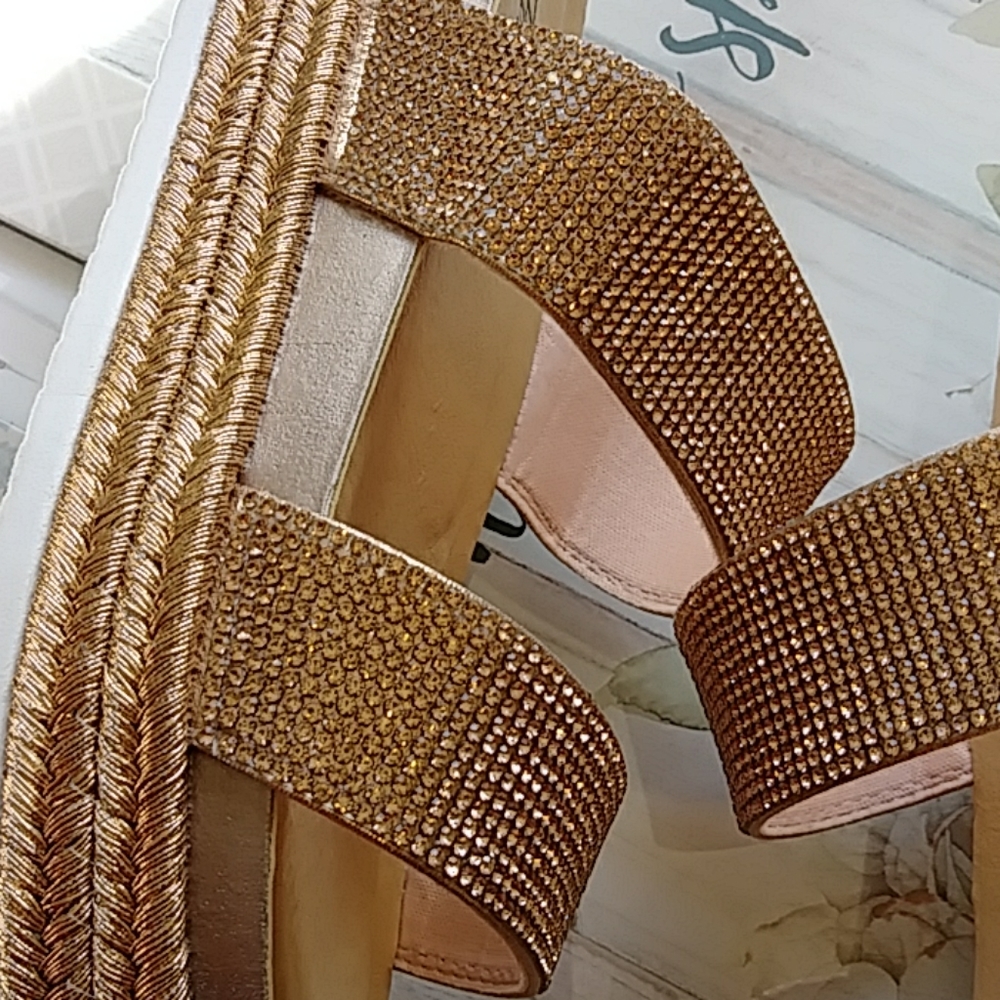 Forever Rhinestone Sandals - Picture 8 of 8